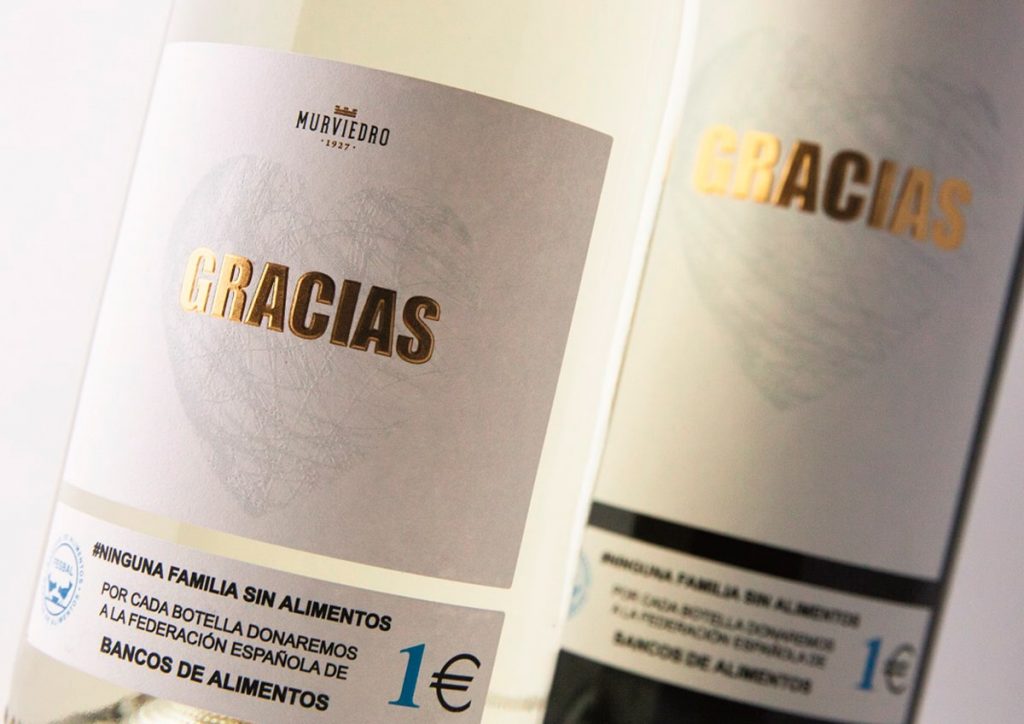 GRACIAS, los vinos solidarios de Murviedro para que no haya NINGUNA FAMILIA SIN ALIMENTOS