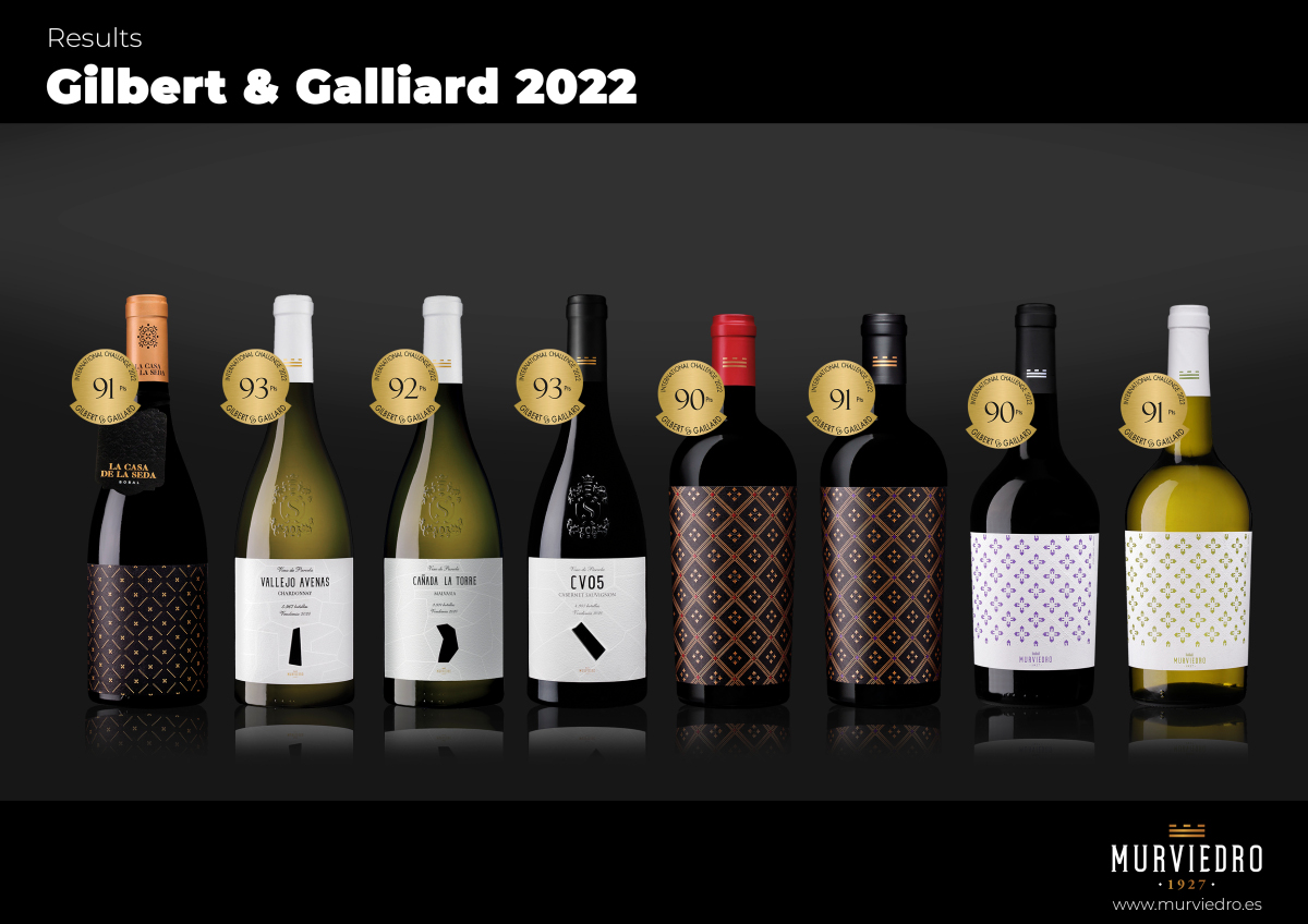 Murviedro sweeps the board, with eight outstanding ratings from Gilbert & Gaillard and three Gold Medals at the Berliner Wein Trophy in Germany